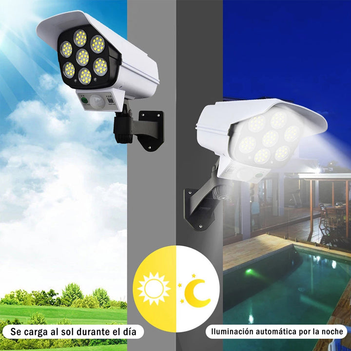 Foco Solar Led Tipo Cámara de Vigilancia – Smart Home